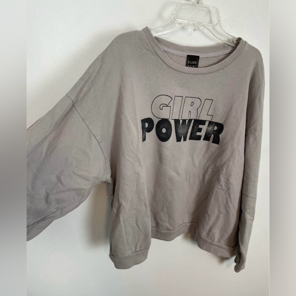 🎉2/$10 Girl Power Oversized Hoodie Large - Picture 2 of 4